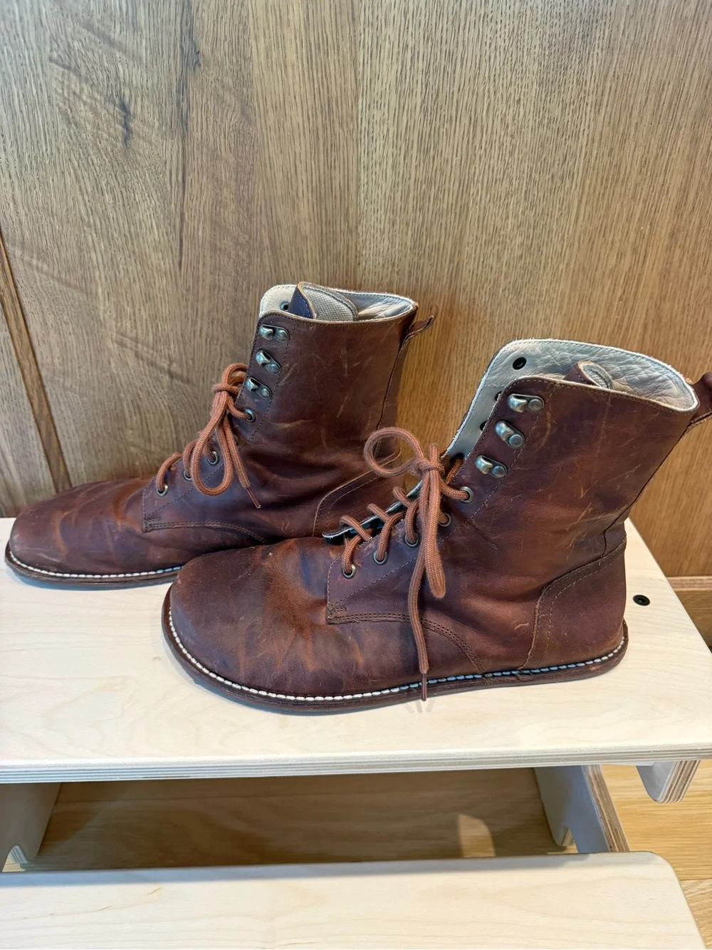 Origo Men's Genuine Leather Lace-Up Boots